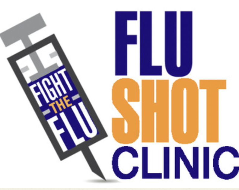 Image of text flu shot clinic