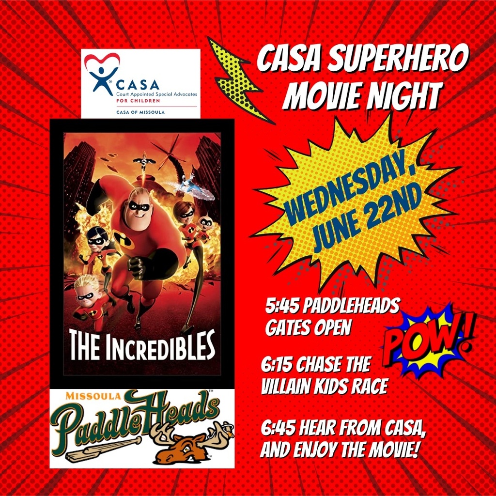 Image describing the CASA Superhero Movie Night